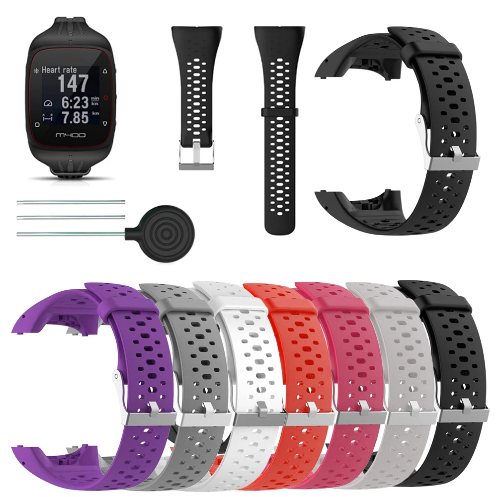 New WatchBand For Polar M430 M400 GPS Sport Silicone Smart Watch Wristband strap Replacement colorful waterproof With Tool