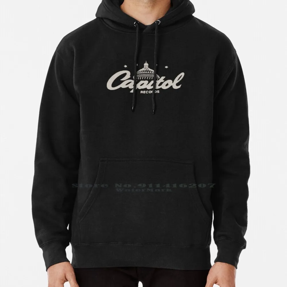 Capitol Records 45 Hoodie Sweater 6xl Cotton Music Store Music Redord Music Label Hip Hop Rocknroll Records And Tapes Women