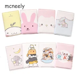 Mcneely Cartoon animals Prints Passport Holder Kids Travel Passport Cover Girls passport Case Cute boys Passport Wallet 10*14cm