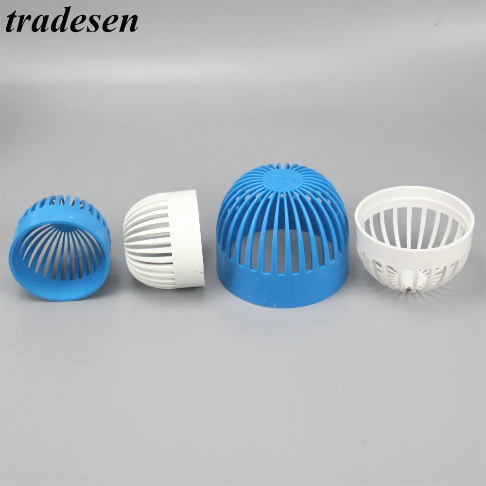 1pcs 20-110mm PVC Pipe Vent Cap Aquarium Tank Permeable Seafood Pool Overflow Filter Isolation Fittings Screen Water Tank Joints