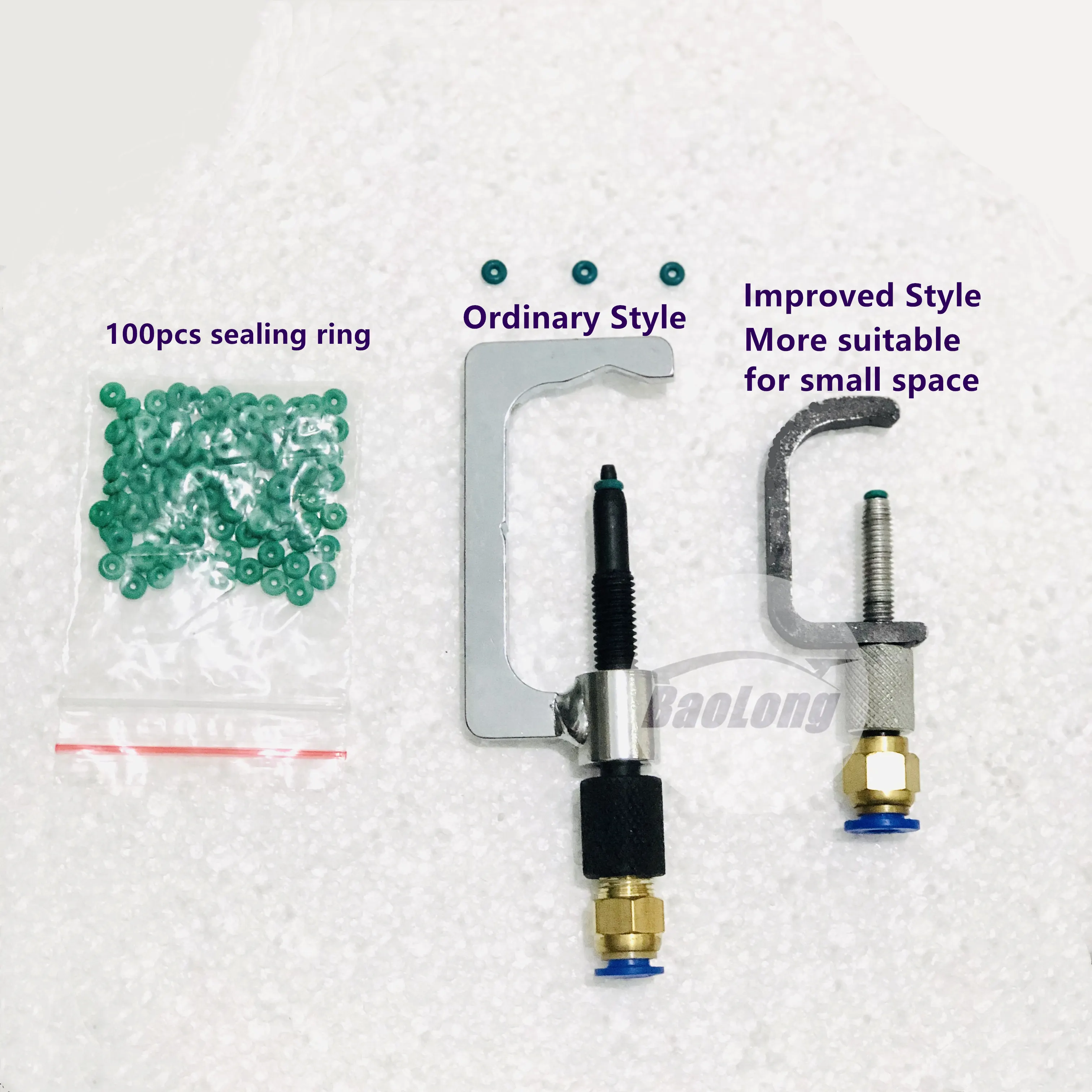 diesel common rail injector clamp fixture fuel injector repair tool 4mm sealing ring for oil return collector and clamp