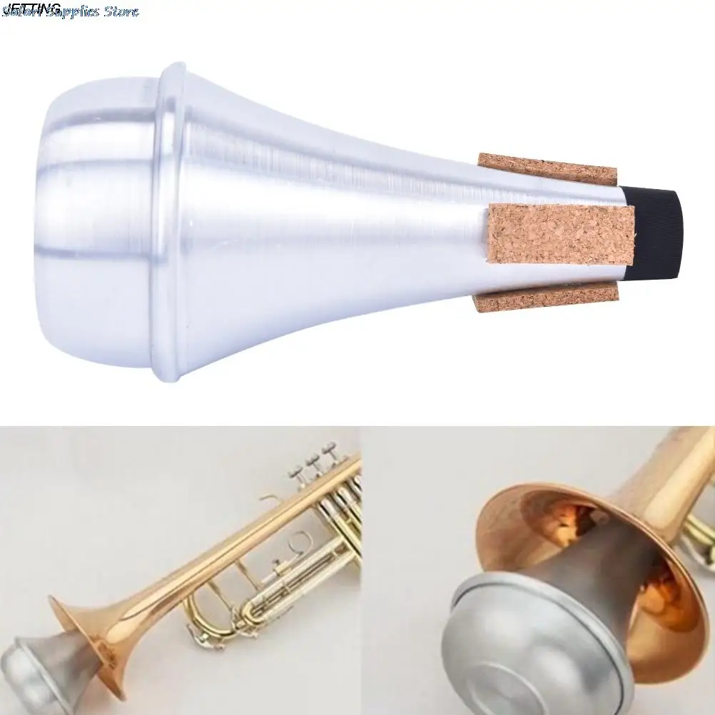 Mute for Trumpet Aluminium Straight Trumpets Mute For Jazz Instrument Practice Beginner