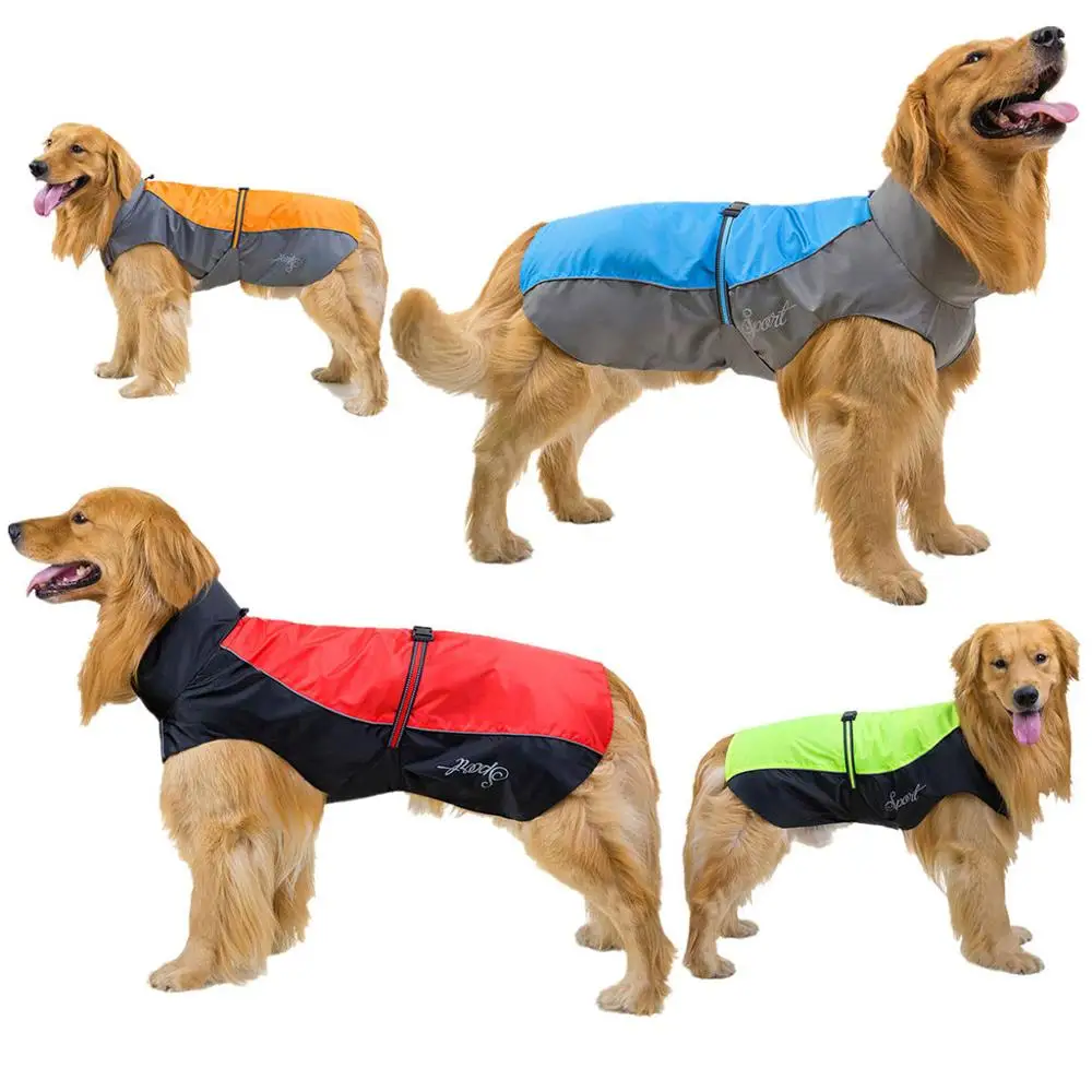 Pet Dog Clothes Raincoat Jumpsuit Jackets Assault Summer Rainy Day Waterproof Coat For Dog Cat Pet Supplies Big Size S-9XL