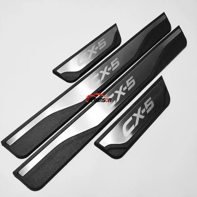 For Auto CX5 Accessories Door Sill Scuff Plate Protector Threshold Pedal Trim Cover Car Sticker 2015 2017 2018 2019 2020 2021