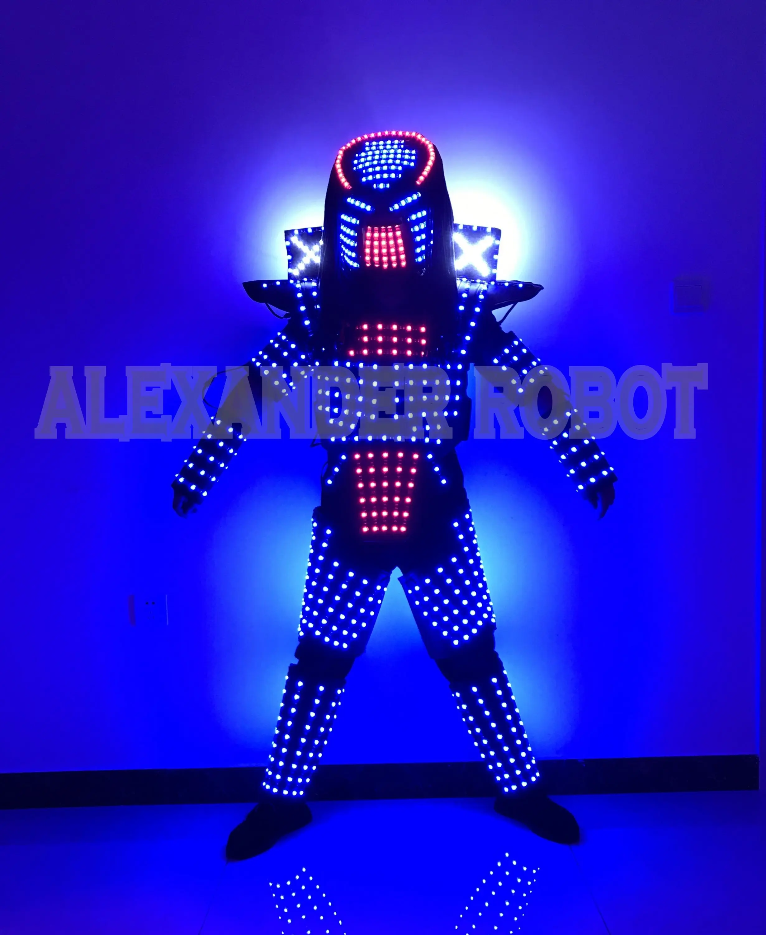 LED Robot Costume  Suits/ / White Golden Light Robot/Customized Styles For Stage Performances