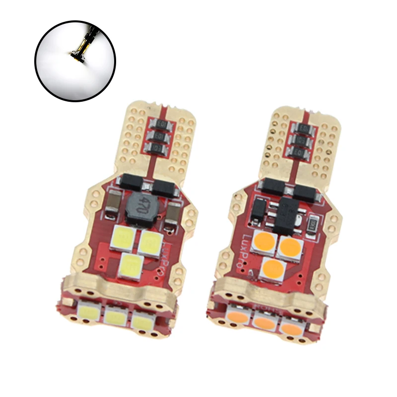 2 Pcs 12V Hight Brightness T15 3030 9Smd Car Led Brake Lights High Power W16W 912 921 No Error Car Led Lamps Tail Bulbs Canbus