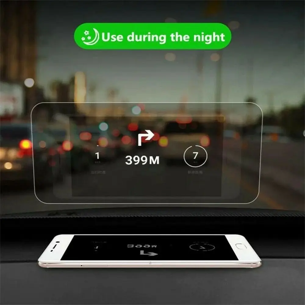 New Phone GPS Auto Accessories Clear Reflective Film Car Windshield Screen Sticker HUD Projector Head Up Display