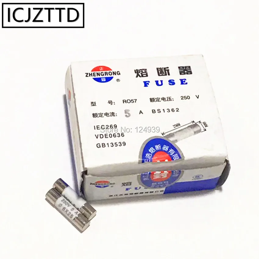 RO57 fuse BS1362 6*25mm 0.5A 1A 2A 3A 5A 6A 7A 8A 10A 15A 20A 25A 250V  ceramic fuse 6*25 Ceramic insurance tube 6x25MM 6mmx25mm