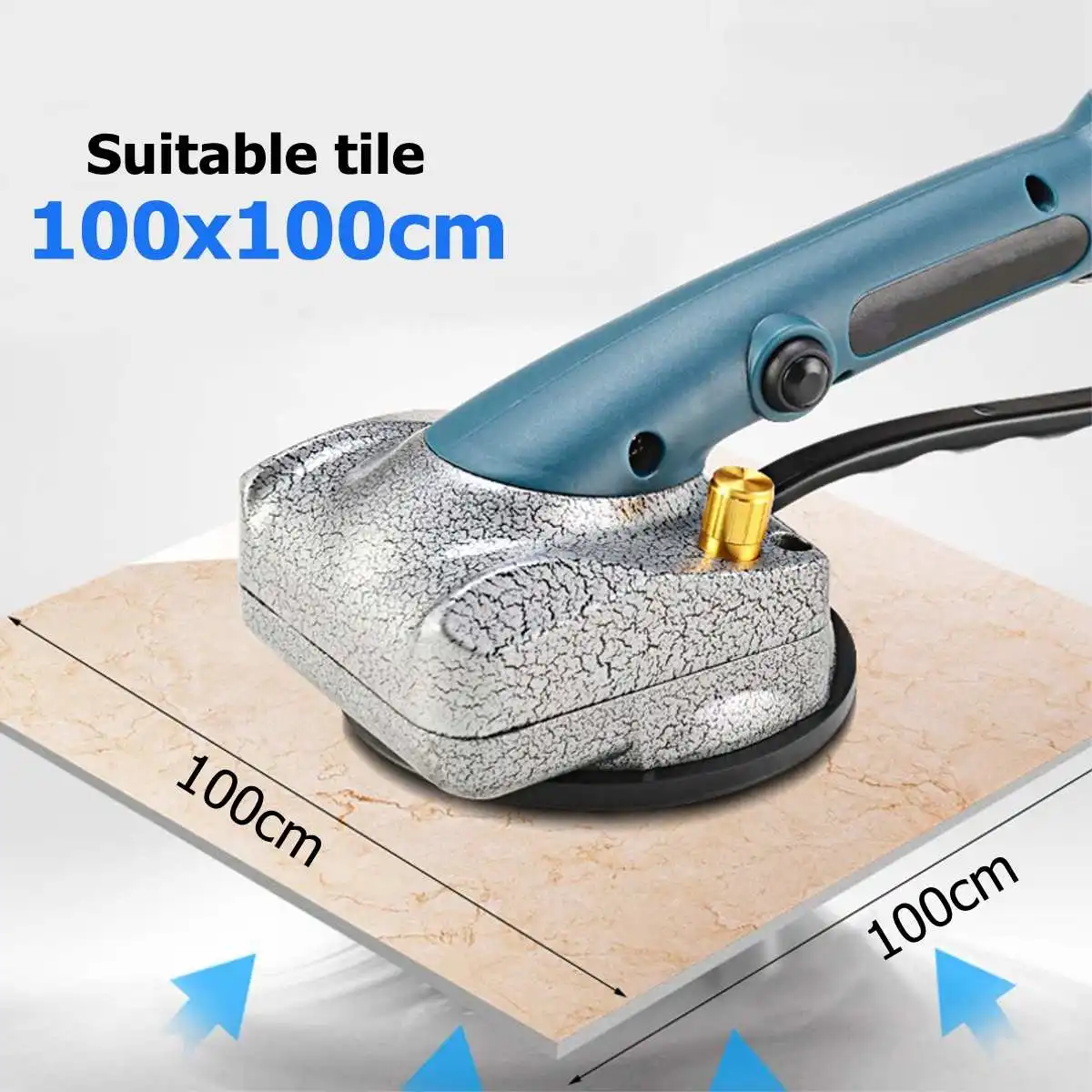 Tragbare Fliesen Vibrator Für 100x100cm fliesen Boden Gips Maschine Fliesen Verlegung mit Batterie Automatische Boden Vibrator Nivellierung werkzeug