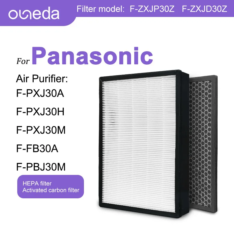 Per Panasonic purificatore d'aria F-PXJ30H F-PXJ30M F-FB30A F-PBJ30M filtro HEPA F-ZXJP30Z filtro a carbone filtro F-PXJ30A aria