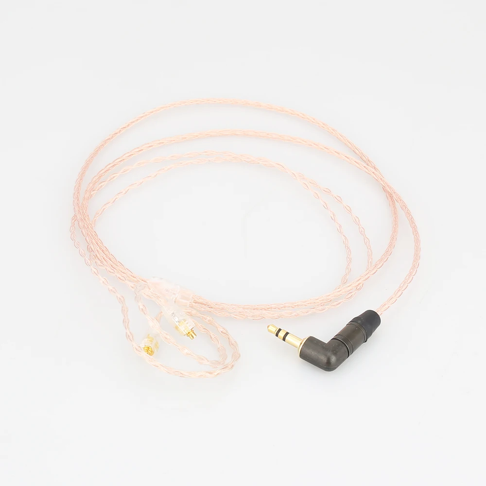 HI-End OCC Copper Headphone Upgrade Cable For SE535 SE425 SE315 1.2M With Right Angle 3.5MM Plug