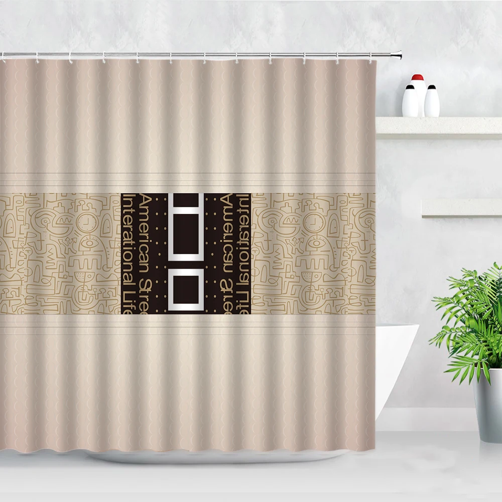 

Креативные художественные занавески для душа, фон с цветочным рисунком, современный простой модный Декор для ванной комнаты, наборы занавесок экраны для ванной