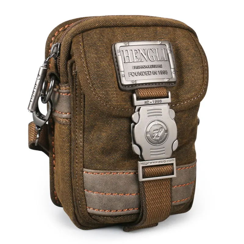 Archiwalne płótno mała torba na ranię wielofunkcyjne kieszenie rozrywka podróż Retro Crossbody etui na telefony