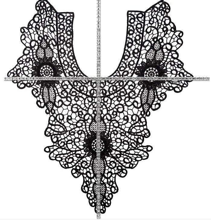 

1 лот/10 шт. Большие ажурные вышитые аппликации-воротники, кружевные аксессуары, вышитые аппликации для декора одежды и бюстгальтеров