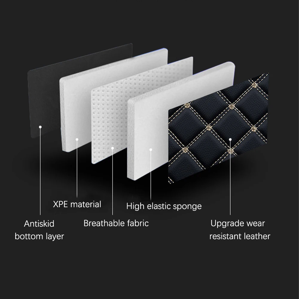 Leather Car Trunk Mat for Ford Focus 2004 - 2020 Mk2 Mk3 Mk4 Cargo Liner Boot Pad 2013 2014 2015 2016 2017 2018 2019 2021 2022