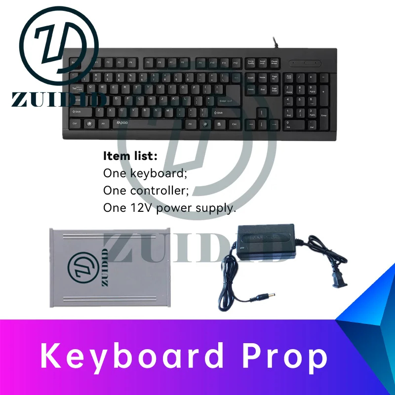 ZUIDID escape room Keyboard Prop input the right password on the keyboard to unlock secret room escape game