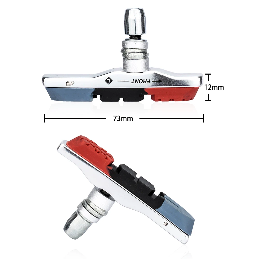 ZTTO 73mm MTB Mountain Touring Bike Brake Shoes Mechanical Linear Pull Structure Bicycle V-Brake Pad High Quality 1 Pair