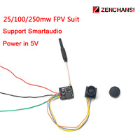 EWRF 5.8Ghz 40CH 25/100/250mW FPV Transmitter with smartaduio 600TVL Micro FPV Camera for Drone Like Tiny Whoop Blade Inductrix