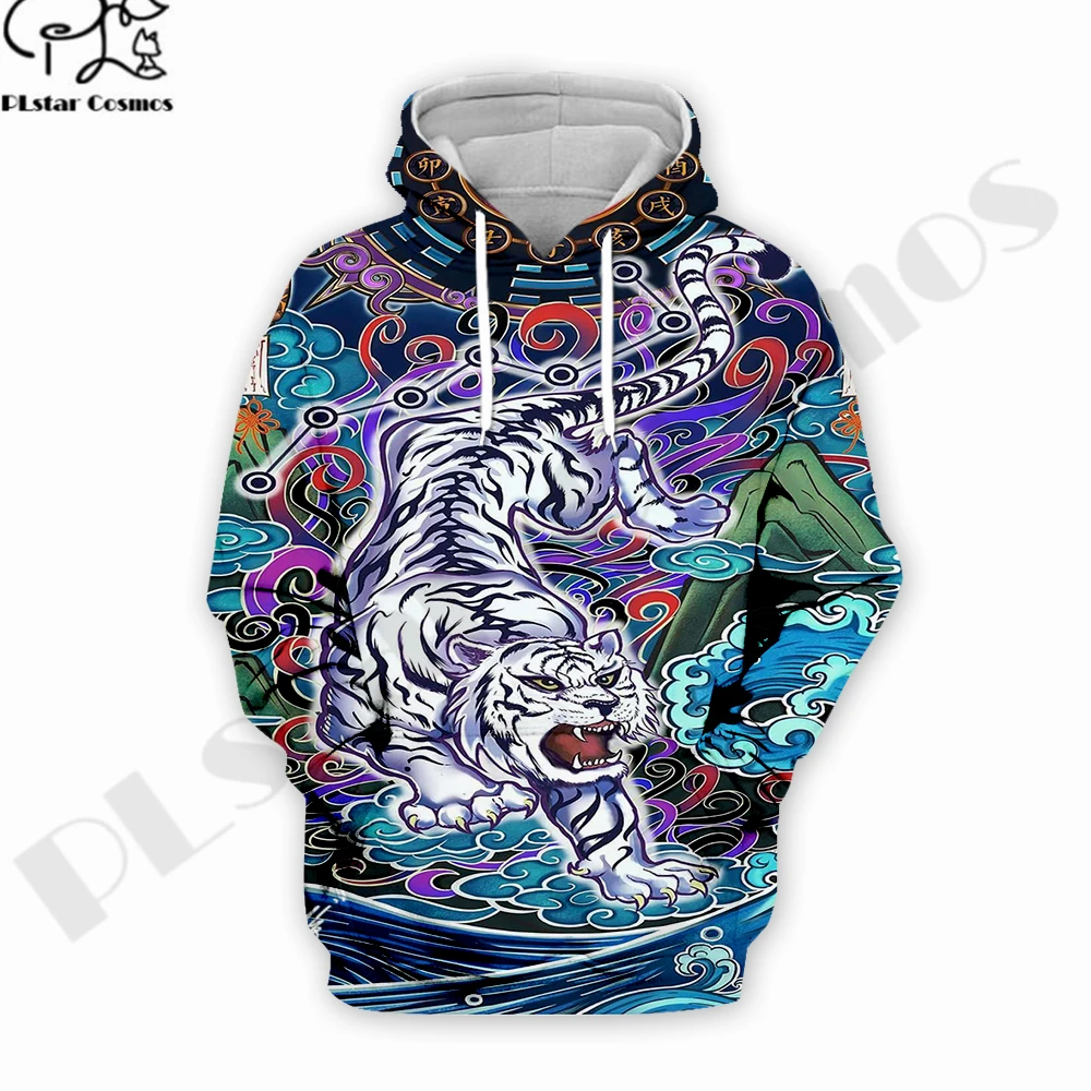 

PLstar Cosmos 3Dprinted Newest Tiger Zodiac Psychedelic Art Harajuku Streetwear Pullover Unique Unisex Hoodies/Sweatshirt/Zip -2