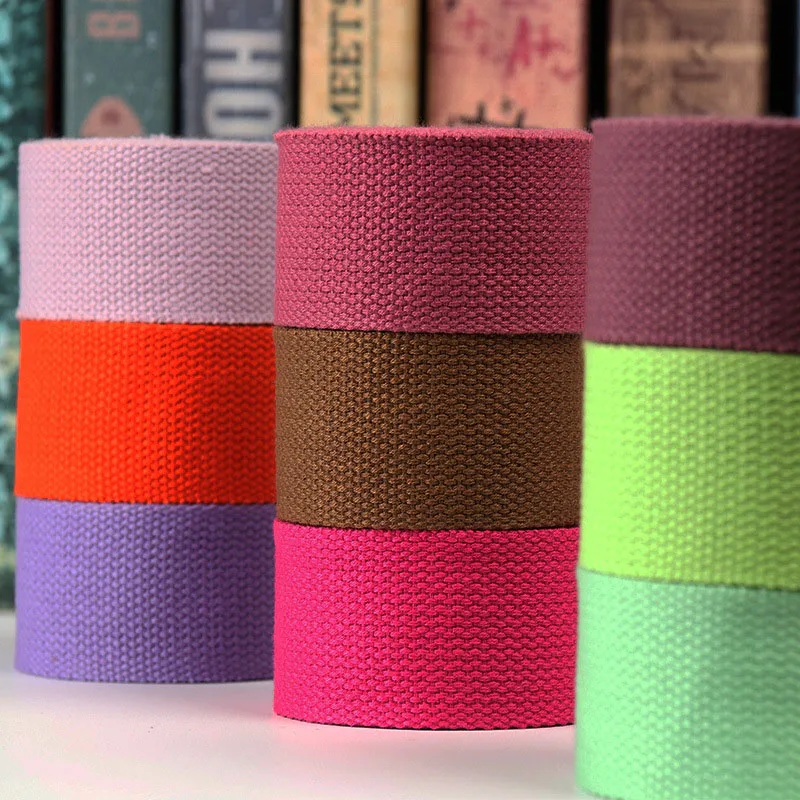 New 5Meters 32mm Canvas Ribbon Belt Bag  Cotton Webbing Canvas Webbing Knapsack Strapping Sewing Bag Belt Accessories