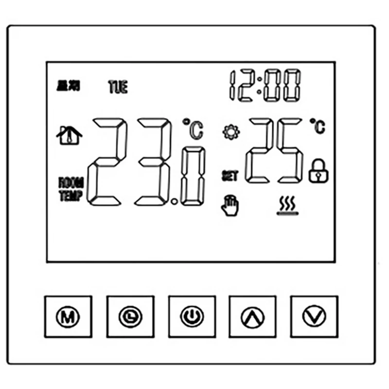 Termostato inteligente ME81H, controlador Digital de temperatura, circulación programable, calefacción eléctrica por suelo radiante