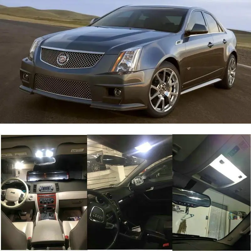 

Внутренние светодиодные лампы для 2012 Cadillac CTS Escalade SRX 12 вольт Внутренние светодиодные лампы