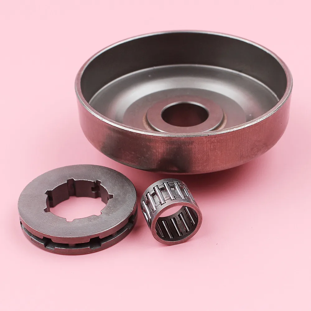 Clutch Drum 325 8 Teeth 19mm Sprocket Rim Needle Bearing Kit For Husqvarna 50 51 55 154 254 Chainsaw Spare Part бензопила