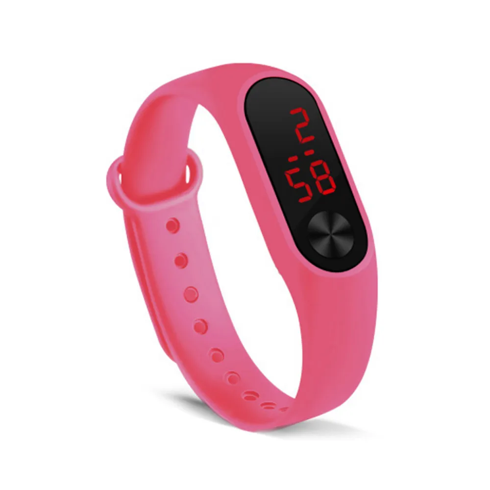 Montre numérique électronique pour enfants, cadeau étudiant, montres en silicone, montres-bracelets numériques à la mode, femmes et hommes, montre numérique LED de fitness