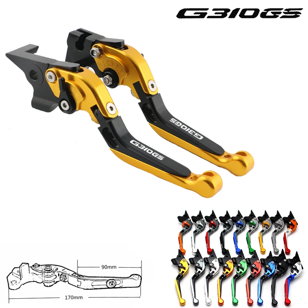 Suitable For BMW G310GS G 310GS 2017-2019 CNC with LOGO Adjustable Foldable Extendable Motorcycle Brake Clutch Lever Handel