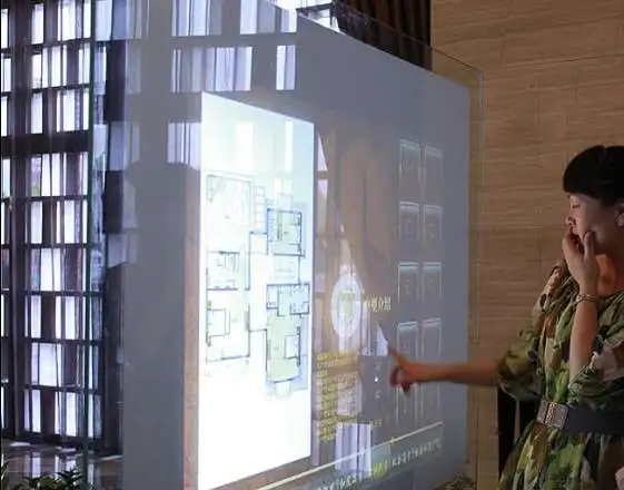 Fttyjtec-película touch transparente para janela da loja, entrega rápida, com 10 pontos de toque, 23.8 polegadas