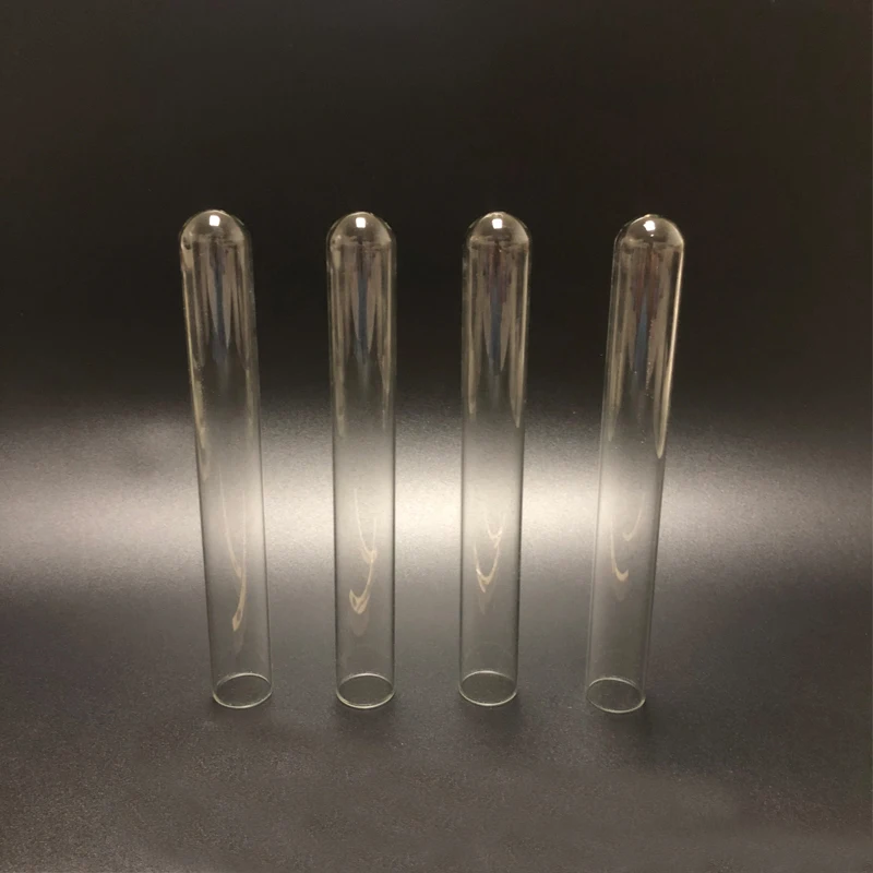 50 pieces/lot 15*150mm lab Glass Test Tube Thickened Transpatent Glass tube Laboratory Supplies