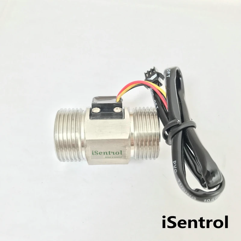 USS-HS10TA 홀 수류 센서, SUS304 스테인레스 스틸 OD32mm DN25 3-50LPM, 5-24V