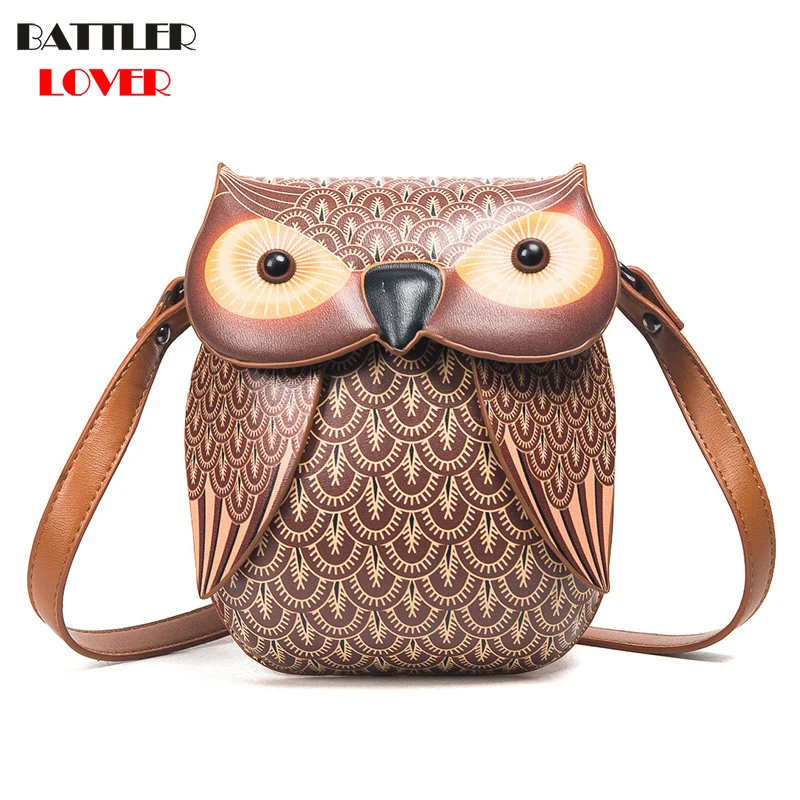 2020 New Cute Owl Shoulder Bag Purse Handbag Women Messenger Bags For Summer Girls Cartoon with Crossbody Phone Bag Owl Bags