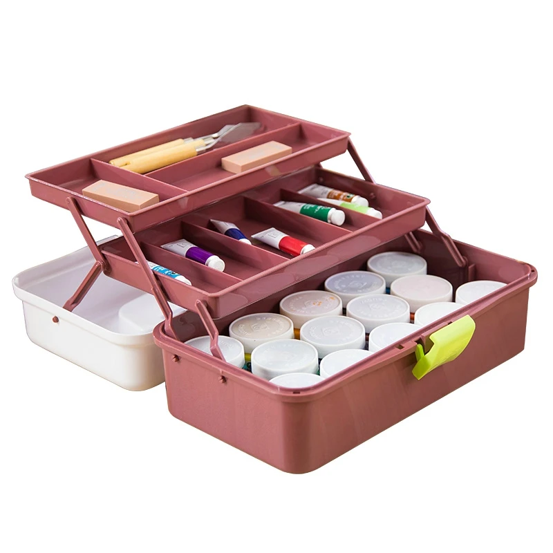 

Multi Function Tool Box Large Children Art Painting Student Drawing pill box Home Multi-function Medicine Container Organizador