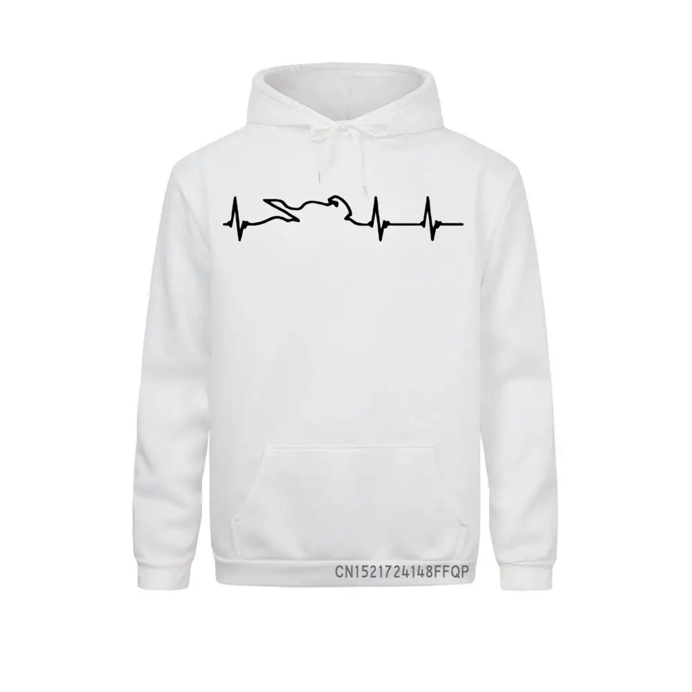 Sweats à capuche amusants pour hommes, pulls pour hommes, sweat-shirt respirant, électrocardiogramme de cœur de course de moto, plus tard en hiver