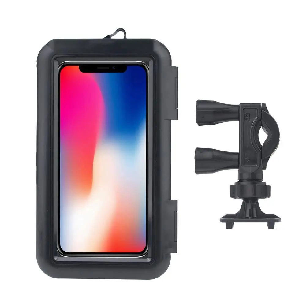 Waterproof Phone Case for Motorcycle, E-Bike Mobile Bracket Cover, Bicycle Holder, GPS Bag for iPhone 14, 13, 12 Pro, 6.8" image 2