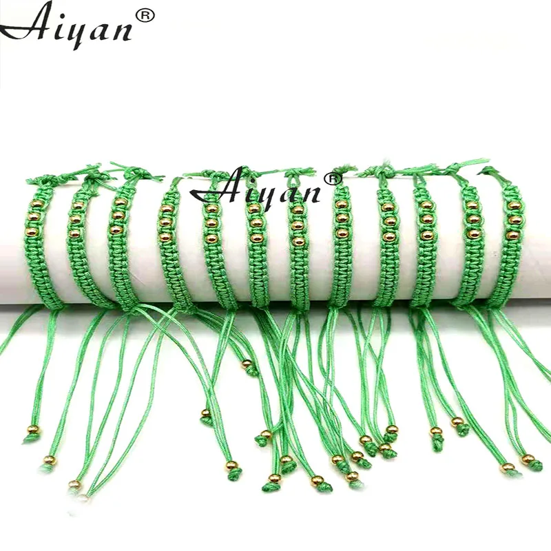 12 Pieces Semi-Finished  Nylon  Thread  Braided  Bracelets Can DIY Hang Any Accessory You Like  Available  In  Variety Of Colors