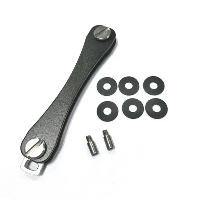 Porte-clés de poche en aluminium, Portable et Compact, Clip multifonctionnel, 1 pièce