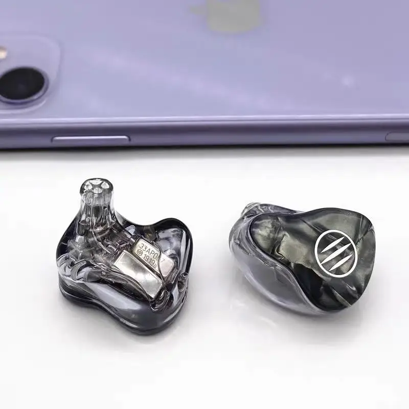 BGVP DM7 6BA Balanced armature In-Ear Earphone Metal High Fidelity Monitor With Detachable MMCX Cable And Three Nozzles DMG DM6