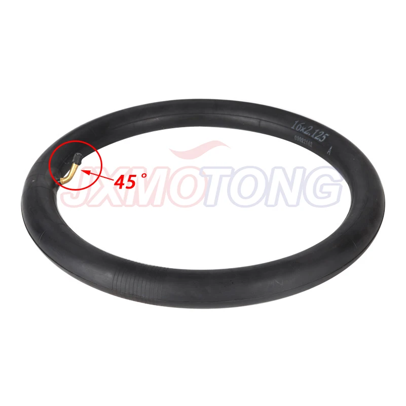 16x2.125 Inner Tube Camera for 16 Inch Unicycle 16*2.125 Inner Tube Parallel Nozzle Butyl Rubber