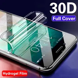 Película de hidrogel transparente para Apple iphone SE 2020, cubierta completa curva, pantalla suave, no Vidrio Templado