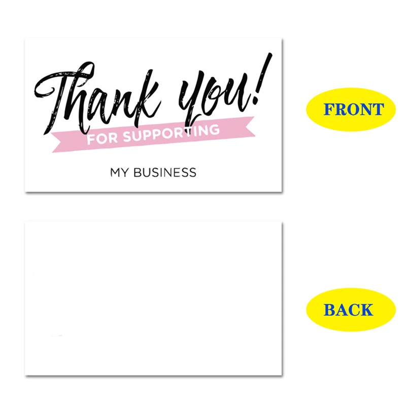 30 sheets White Thank You Card Thank You For Your Order Card Praise Labels For Small Businesses Decor For Small Shop Gift Packet