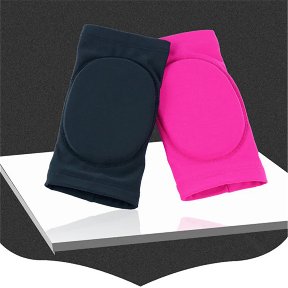 LIUHUO-almohadilla protectora de rodilla para patinaje artístico, Protector de rodilla para patinaje sobre hielo, soporte de seguridad deportivo, alfombrilla protectora, Negro, Rosa, adolescentes y niños