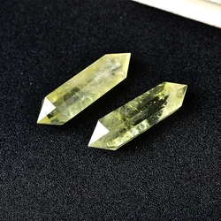 Natural Citrine Crystal Hexagonal Double Terminated Points Wand Meditation Reiki Healing Stone Wicca DIY Crystal Jewelry Gift