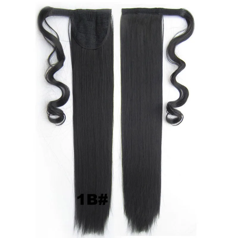 Jeedou Synthetic Straight Ponytails Clip In Pony Tail Hair Extension With Hairpins False Hairpiece