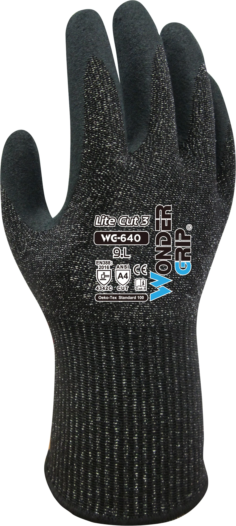 Rigger Safety Glove HPPE Mineral Fibre ANSI A4 Maxi High Flex Butcher Anti Cut Resistant Proof Micro Foam Nitrile Work Glove