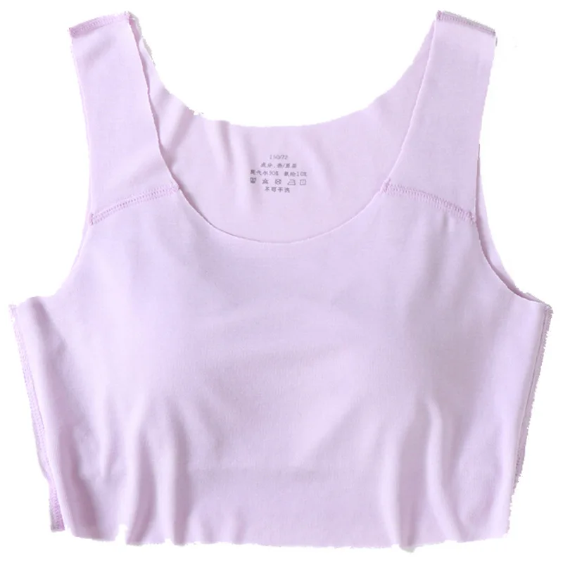 

Children's vest with tube top for students' development bra for girls' sports bottoming vest modal underwear without rims