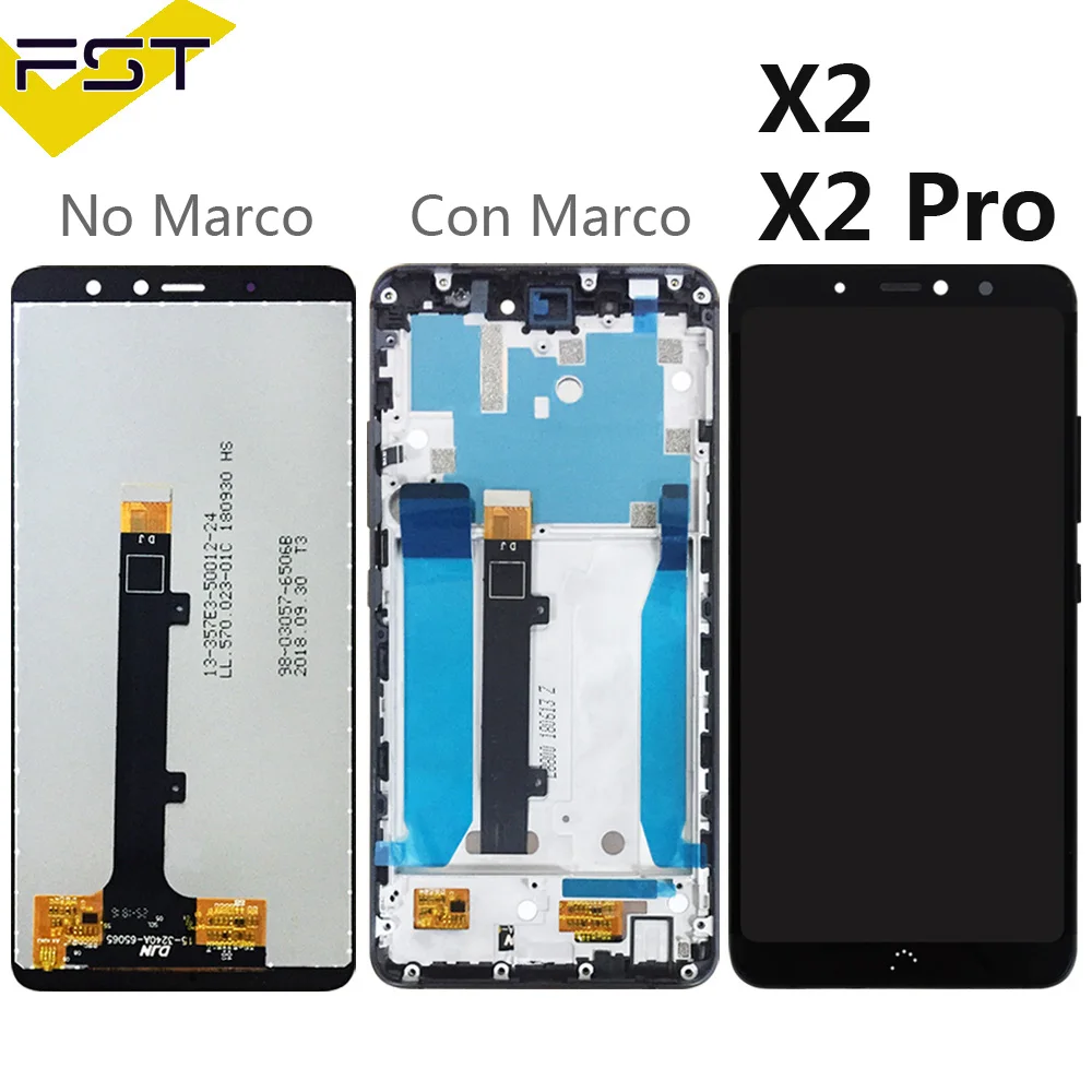 

Black/White For BQ Aquaris X2 / X2 Pro LCD Display+Touch Screen Digitizer Assembly with Frame For BQ X2 Spare Parts+Tools