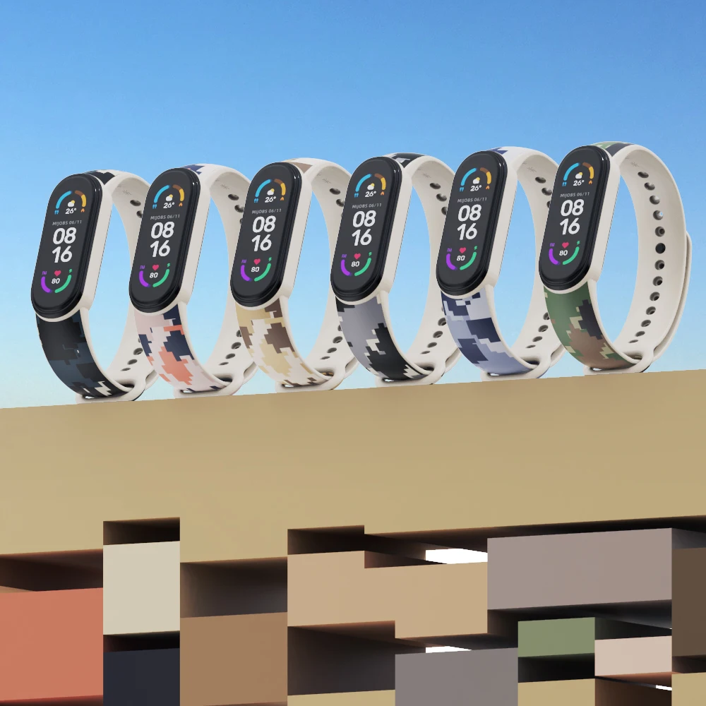 Pulseira para xiaomi mi banda 7 pulseira mi banda 6 cinta para mi banda 5 pulseira miband 4 correa mi3 substituição de pulso