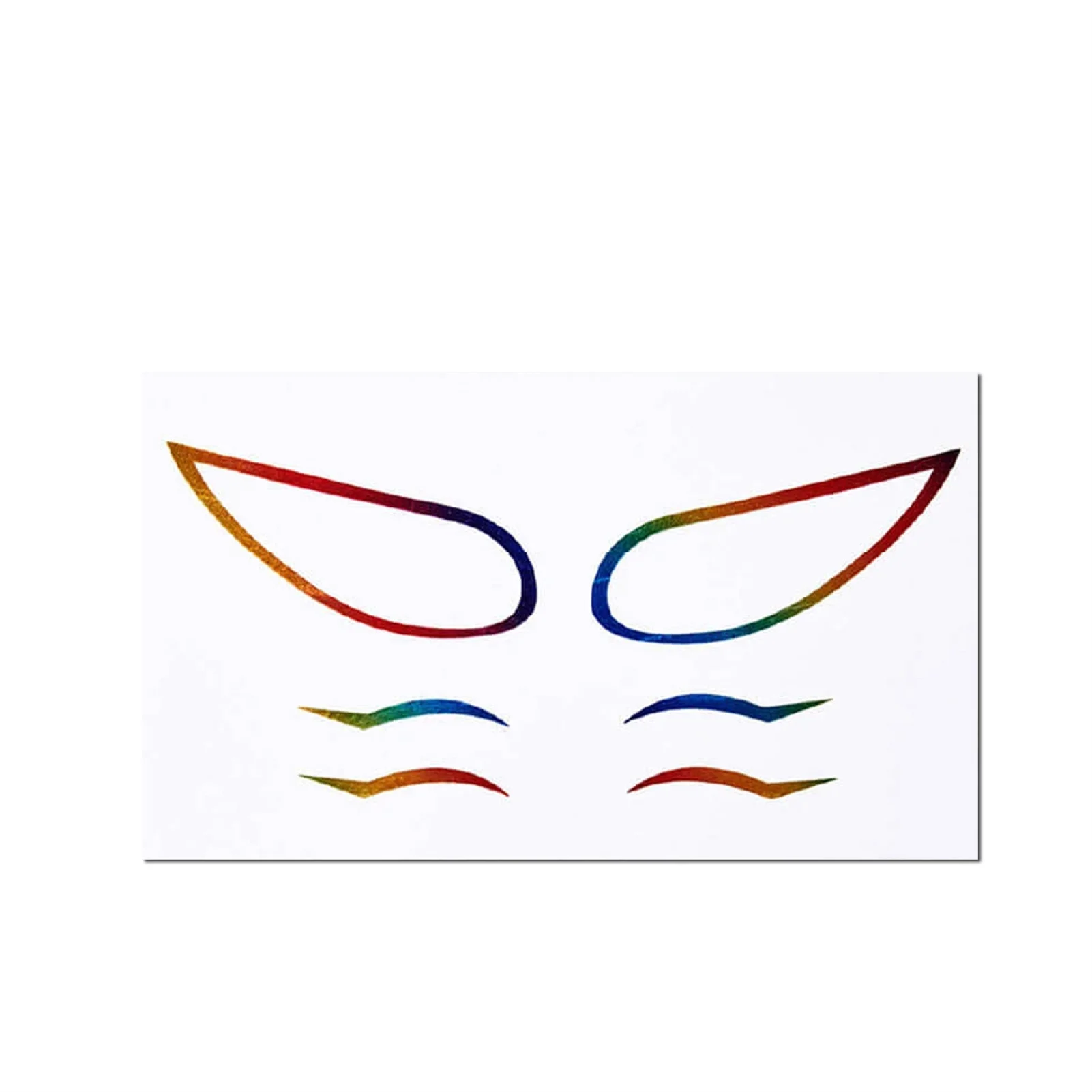 Coloured Eyeliner Stickers Self-adhesive Eye Patch Portable Eye Makeup Tools For Masquerade Parnival Parties Maquillaje